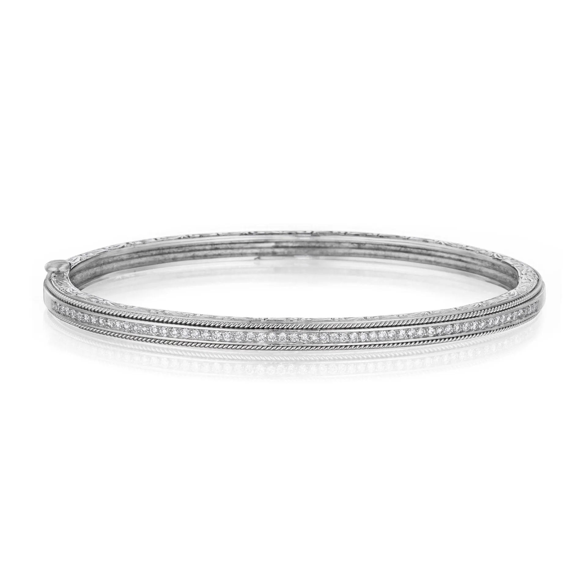 Thin Engraved Bangle