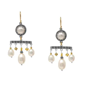 Three Drop Chandelier Earrings