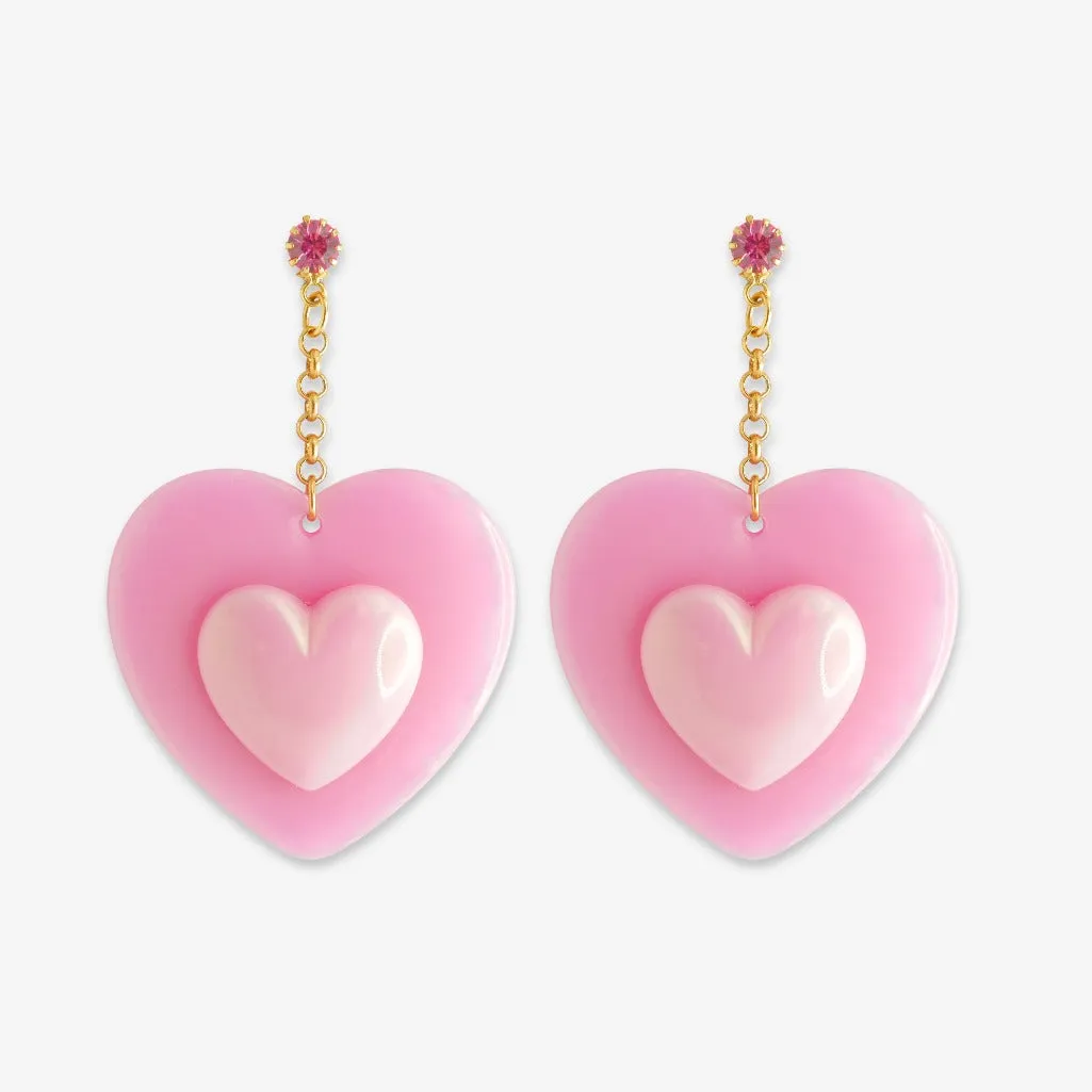 TWO OF HEARTS EARRINGS