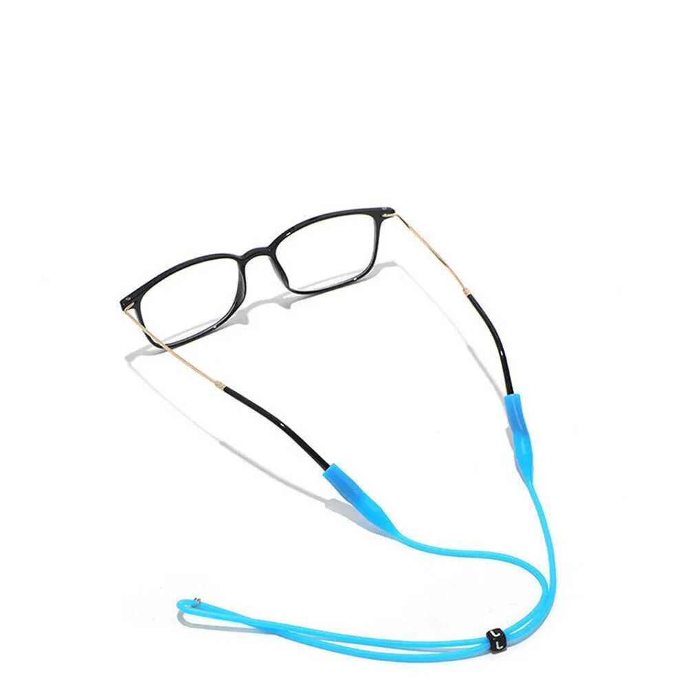 US 12-24Pc Adjustable Silicone Eye Glasses String Strap Sun Glasses Cord Lanyard