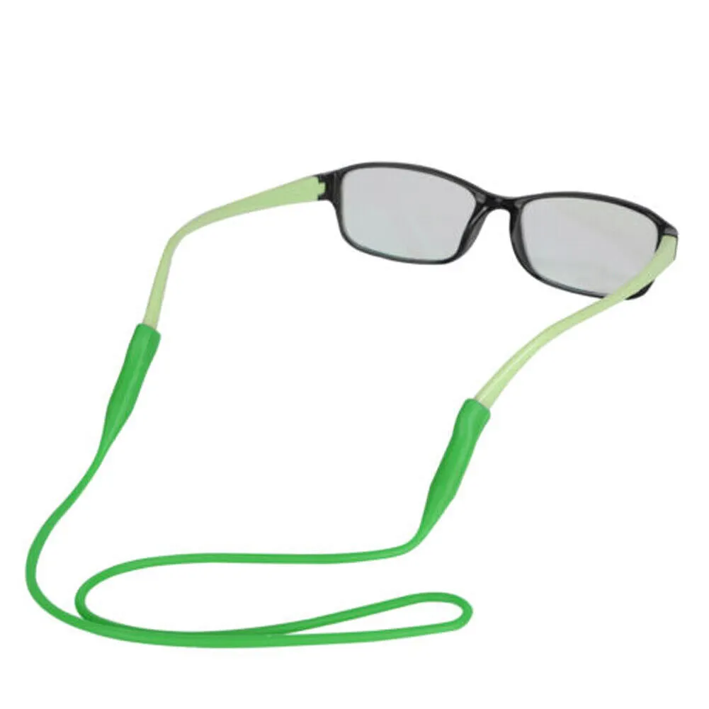 US 12-24Pc Adjustable Silicone Eye Glasses String Strap Sun Glasses Cord Lanyard