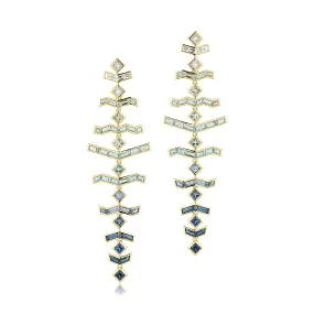 Vibrations Long Earrings in Water