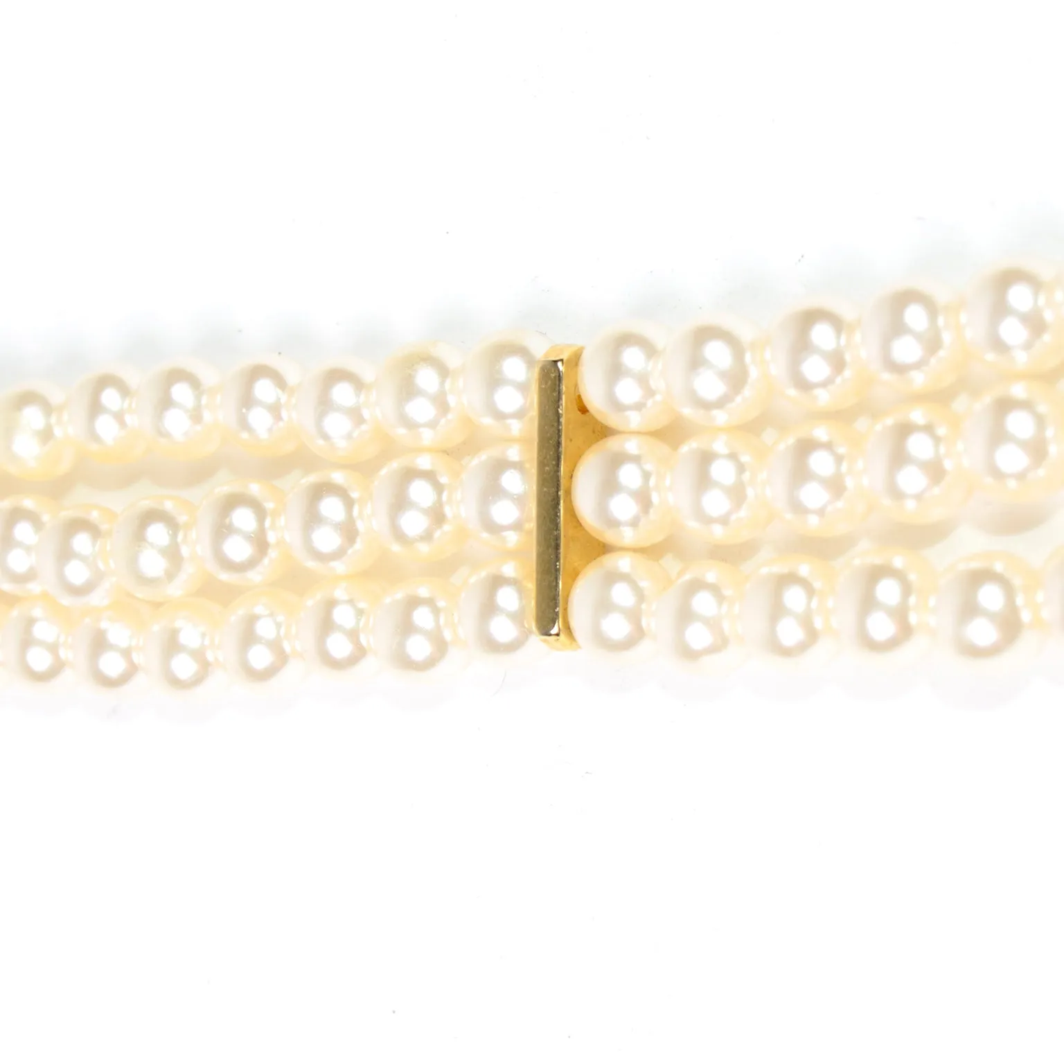 Vintage Pierre Cardin Rhinestone and Pearl Necklace