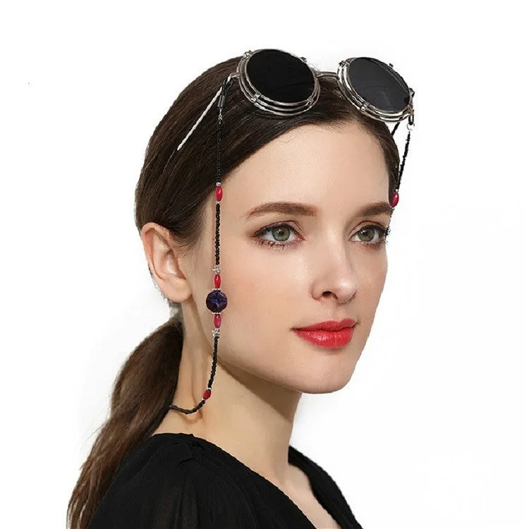 Vintage Sunglasses Antiskid Chain Wild Glasses Chain(Blue)