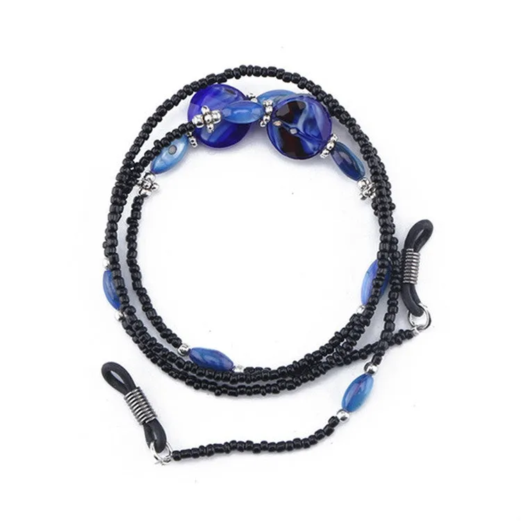 Vintage Sunglasses Antiskid Chain Wild Glasses Chain(Blue)
