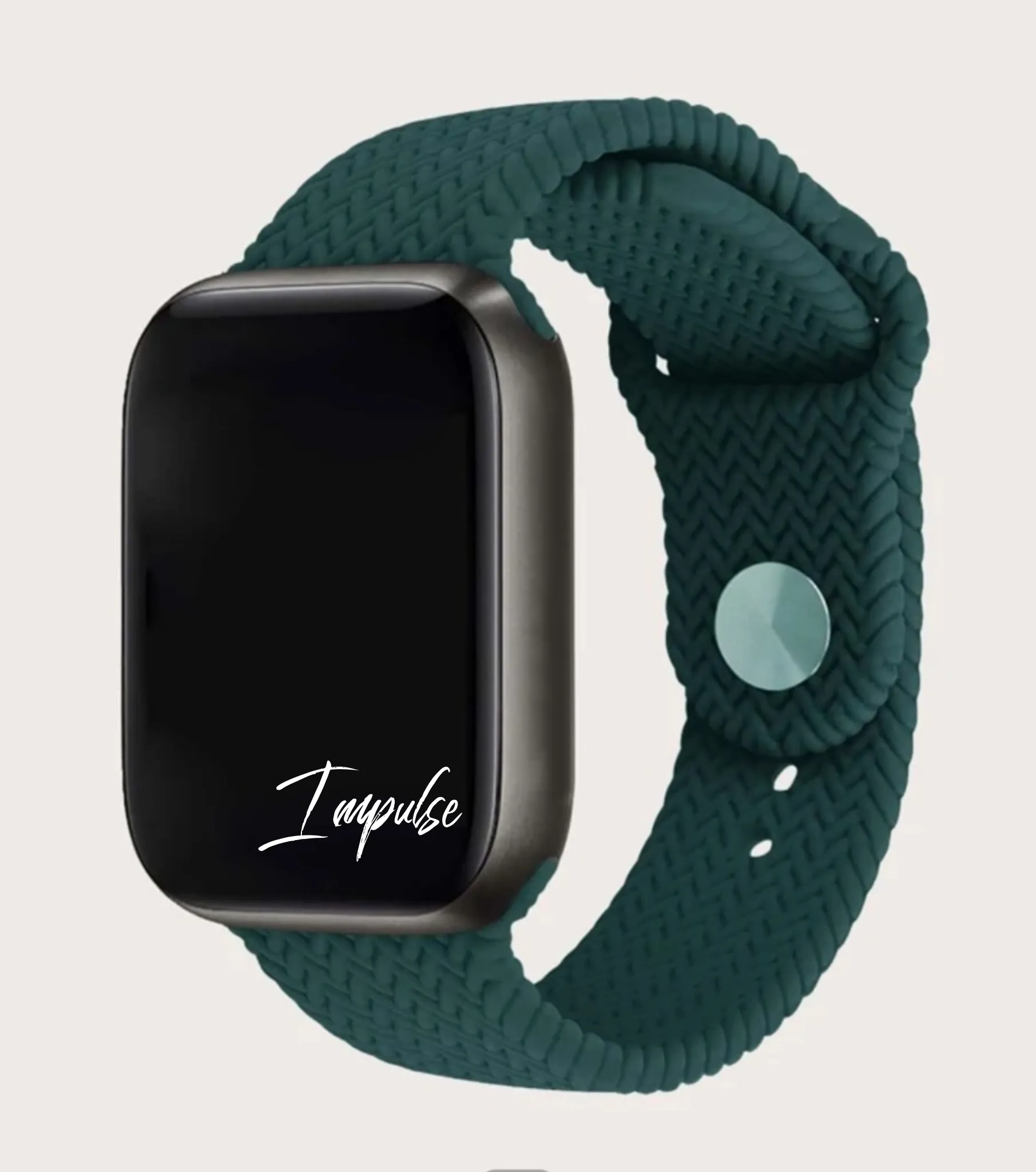Wave Silicone Watch Band - Green