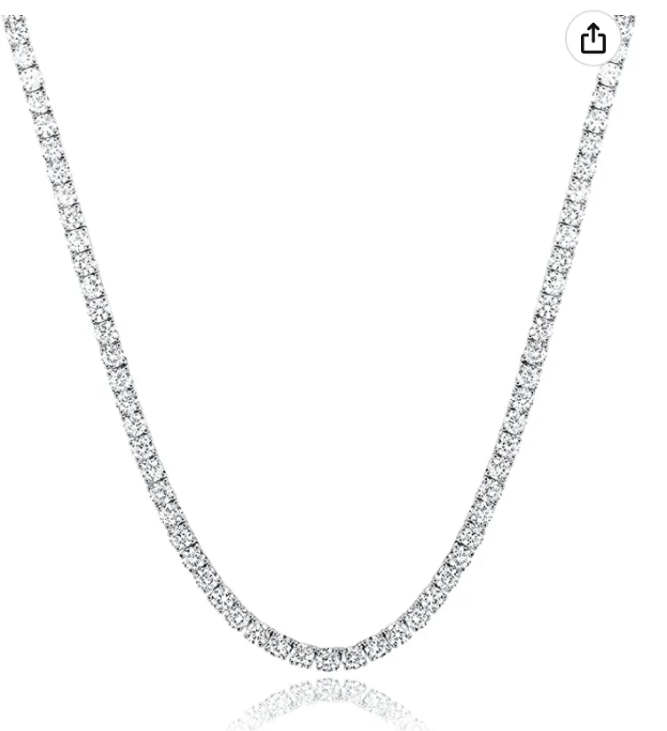 Womens Pink Dial Diamond Watch Set Ladies Silver Tennis Chain Bracelet Diamond Necklace Jewelry Hip Hop Watch Bust Down Roman Numerals Bling Red Green Color